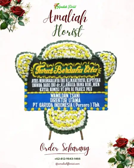 Papan Bunga Duka Garden Party Puncak